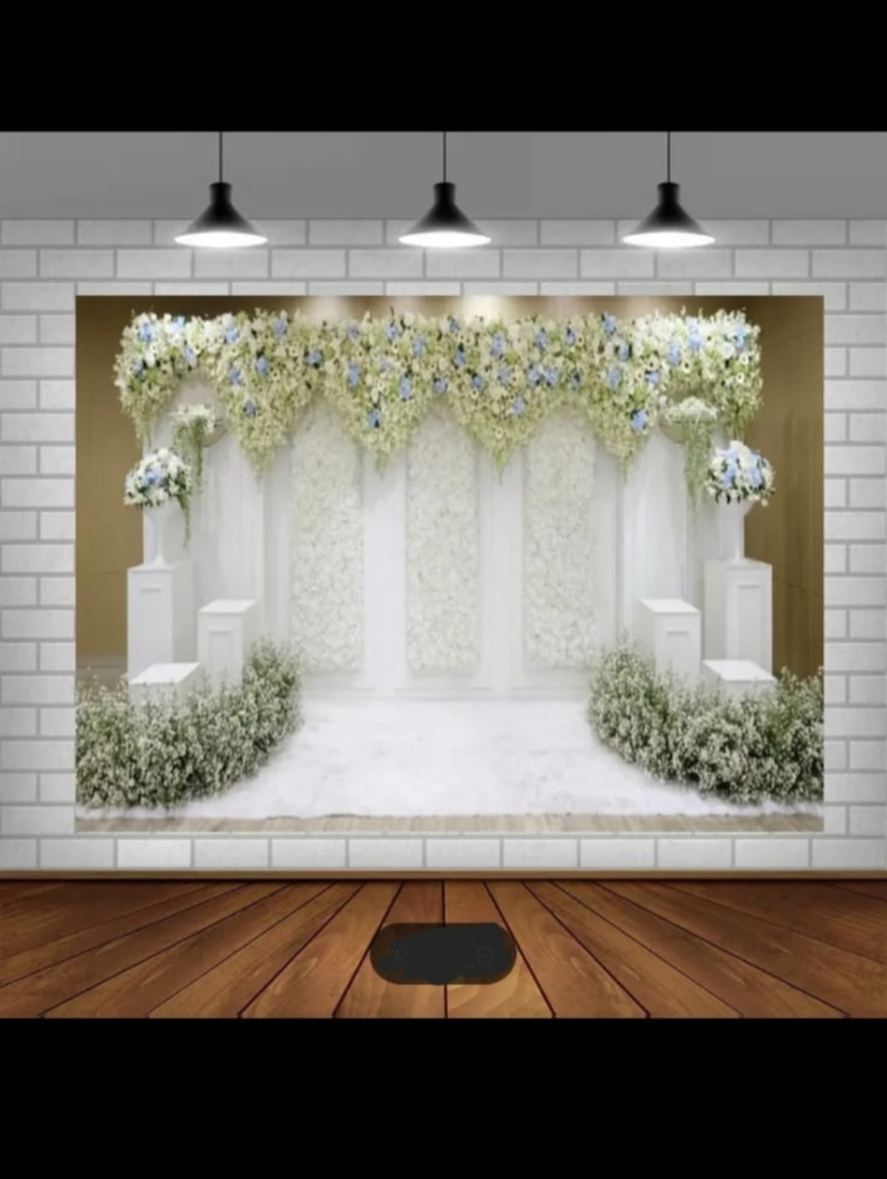 NEW ROMANTIC FLORAL BACK DROP (10 x 7 ft) 118.11 x 78.74